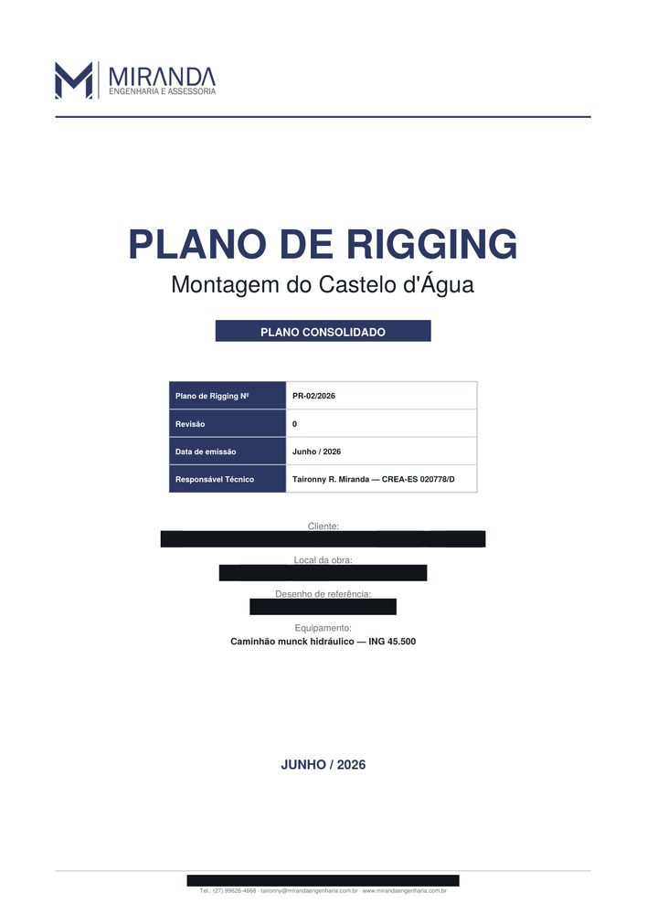 Capa do plano PR-02, tarjada